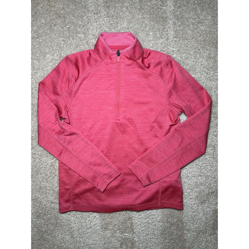 VINEYARD VINES Women's Active Red Lightweight Quarter 1/4 Zip Pullover Top SZ M